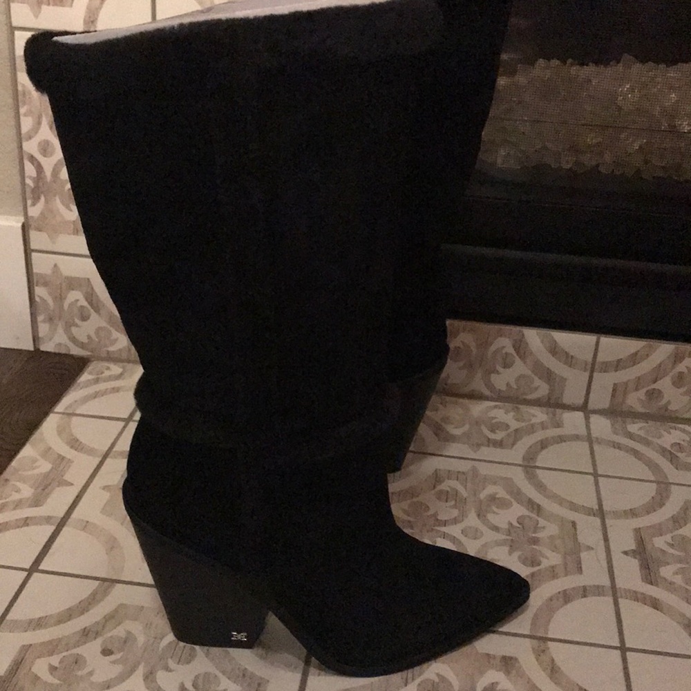 Sam Edelman Ilsa black suede boots size 9-new - Picture 6 of 9